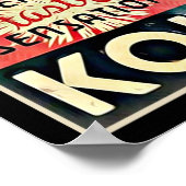 Vintage Nichol Kola Werbung Poster (Ecke)