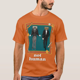 Vintage nicht menschlicher Freund T-Shirt