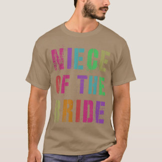 Vintage Nichte der Braut Hochzeitsgesellschaft Ver T-Shirt