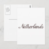 Vintage Niederlande Postkarte (Vorne/Hinten)