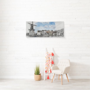Vintage Niederlande Reiseplakat Banner – Niederlän