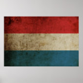 Vintage niederländische Flagge Poster (Vorne)