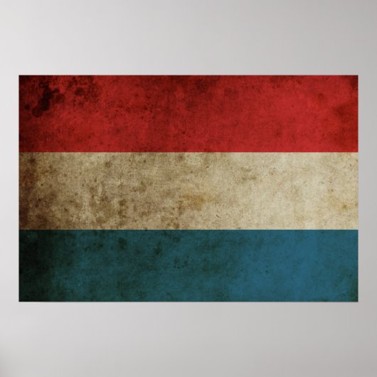 Vintage niederländische Flagge Poster (Vorne)