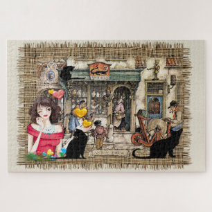 Vintage niederländische Künstler & moderne Grafik Puzzle