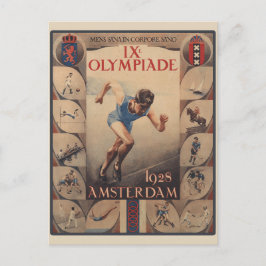 Vintage niederländische Olympia in Amsterdam Postkarte