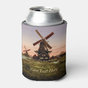 Vintage niederländische Windmühlen können kühler w Dosenkühler