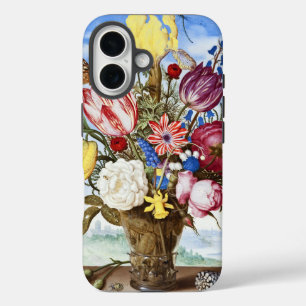 Vintage Niederländisches Blumenstilleben des Golde iPhone 16 Hülle