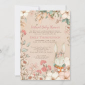 Vintage Niedliche Blendleaf Virtual Baby Dusche Einladung (Vorderseite)