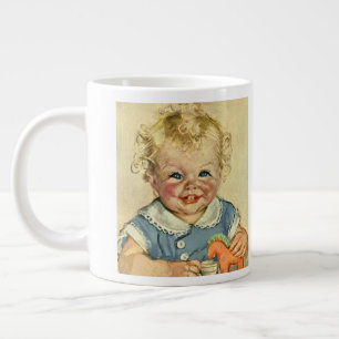 Vintage Niedliche Blonde skandinavische Baby Boy o Jumbo-Tasse