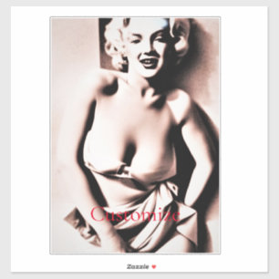 Vintage Niedliche Blonde Thunder_Cove Aufkleber