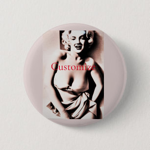 Vintage Niedliche Blonde Thunder_Cove Button