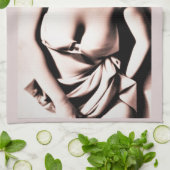 Vintage Niedliche Blonde Thunder_Cove Geschirrtuch (Gefaltet)