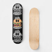 Vintage niedliche Burgerbande Skateboard (Vorderseite)