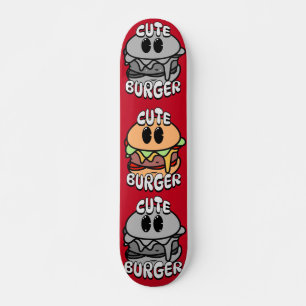 Vintage niedliche Burgerbande Skateboard