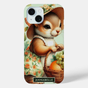 Vintage Niedliche Eichhörnchenmalerei Case-Mate iPhone Hülle