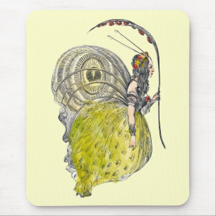 Vintage Niedliche Fantasy Butterfly Fairy mit Flüg Mousepad