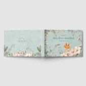 Vintage Niedliche Fox Botanische Wünsche für Babyd Gästebuch (Voll)