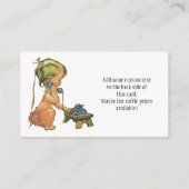 Vintage Niedliche Girl-Talking Spielzeug Telefon W Begleitkarte (Rückseite)