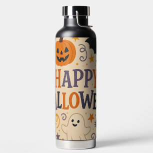 Vintage, niedliche Happy Hal, Geist, Kürbis Trinkflasche