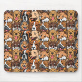 Vintage Niedliche Hunde Mousepad (Vorne)