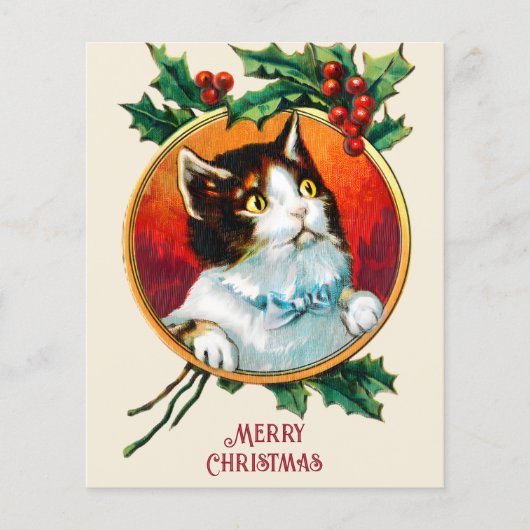 Vintage, niedliche Katzenjause (Vorderseite)