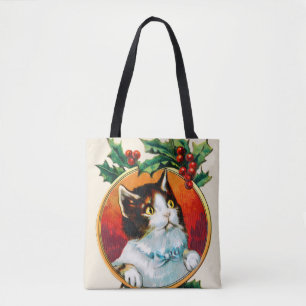 Vintage, niedliche Katzenjause Tasche