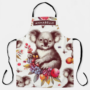 Vintage Niedliche Koala-Malerei Nahtlos Schürze