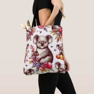Vintage Niedliche Koala-Malerei Nahtlos Tasche
