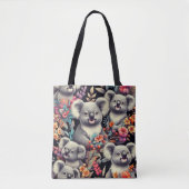 Vintage Niedliche Koala-Malerei Tasche (Vorderseite)