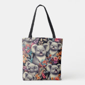 Vintage Niedliche Koala-Malerei Tasche (Rückseite)