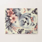 Vintage Niedliche Maltesische Illustration Puzzle (Horizontal)