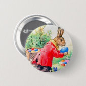 Vintage Niedliche Ostereier Button (Vorne & Hinten)
