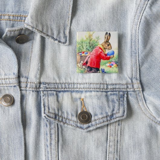 Vintage Niedliche Ostereier Button (Beispiel)