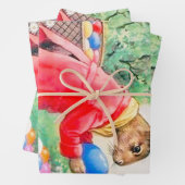 Vintage Niedliche Ostereier Geschenkpapier Set (Beispiel)