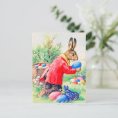 Vintage Niedliche Ostereier Postkarte (Stehend Vorderseite)