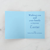 Vintage Niedliche Ostersonntagskarte Feiertagskarte (Innenseite)