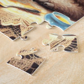 Vintage Niedliche Poodle-Malerei Puzzle (Seite)