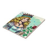 Vintage Niedliche Princess-Comicen Fliese (Seite)