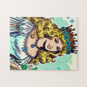 Vintage Niedliche Princess-Comicen Puzzle (Horizontal)