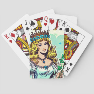Vintage Niedliche Princess-Comicen Spielkarten