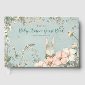 Vintage Niedliche sonnige Blume wünschen eine Baby Gästebuch (Vorderseite)