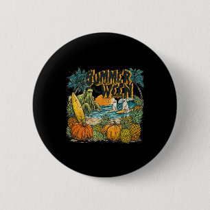 Vintage Niedliche Spooky SommerHalloween Funny Sum Button