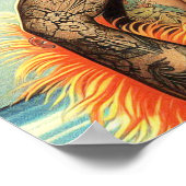 Vintage Niedliche Tattoo Girl Poster (Ecke)