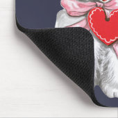 Vintage Niedliche Valentintagskatzen, Retro Kitten Mousepad (Ecke)