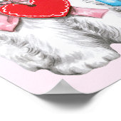 Vintage Niedliche Valentintagskatzen, Retro Kitten Poster (Ecke)