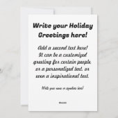 Vintage Niedliche Weihnachtskatze Feiertagskarte (Rückseite)