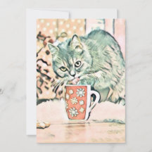 Vintage Niedliche Weihnachtskatze