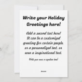 Vintage Niedliche Weihnachtskatze Feiertagskarte (Rückseite)