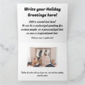 Vintage Niedliche Weihnachtskatze Karte (Innenseite)