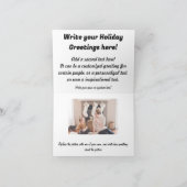 Vintage Niedliche Weihnachtskatze Karte (Innenseite)